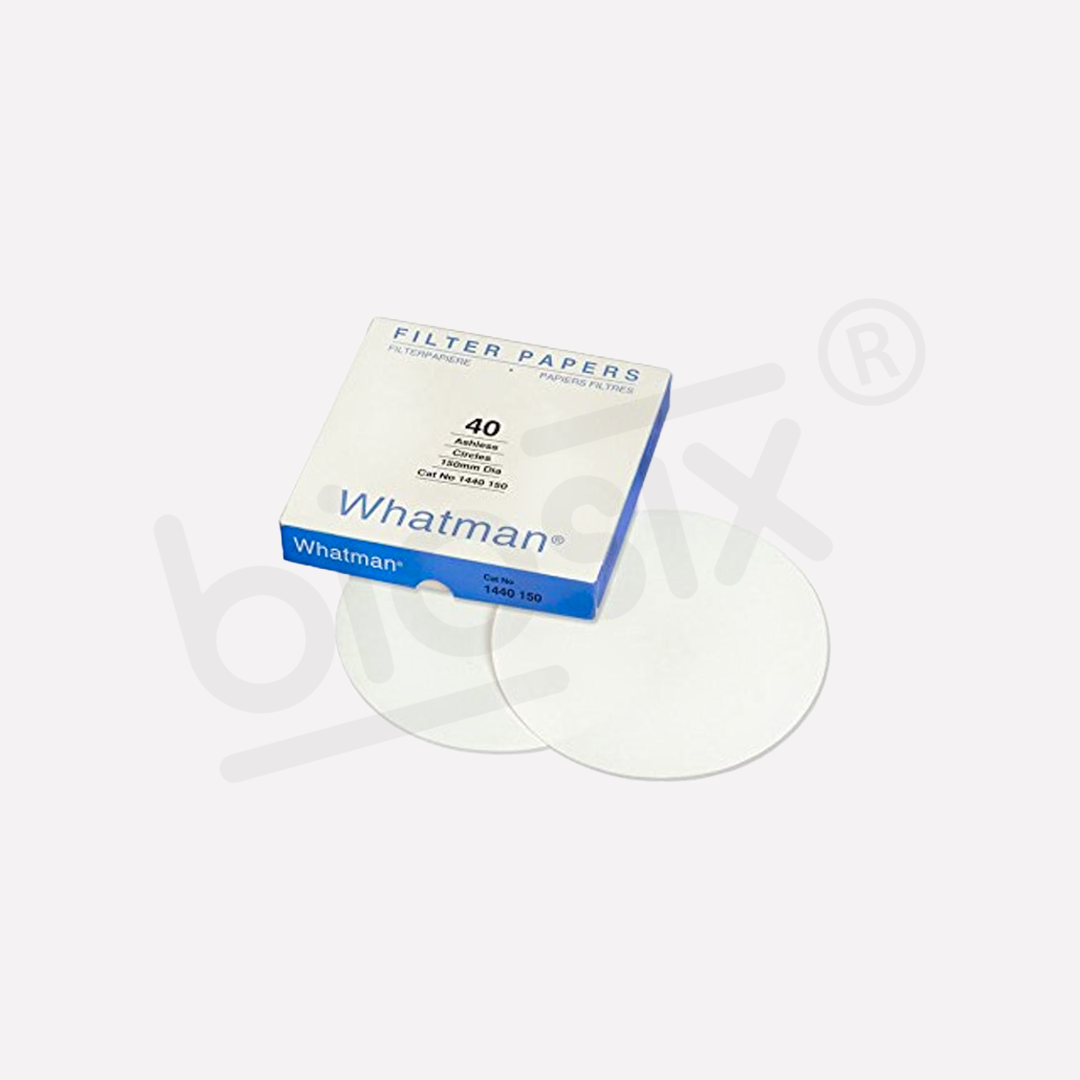Papel de filtro cuantitativo sin cenizas Whatman grado 40
